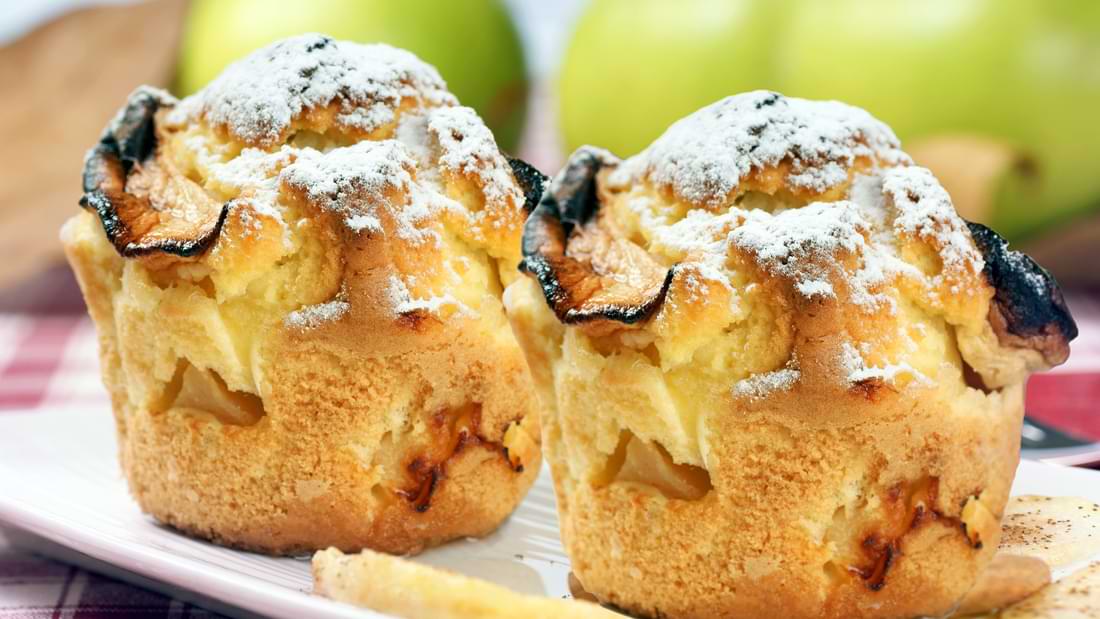 Fortimel - Muffins met stukjes appel