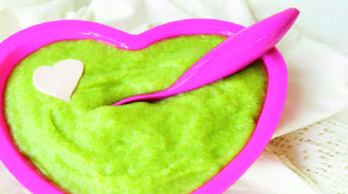 Ham-broccoli puree