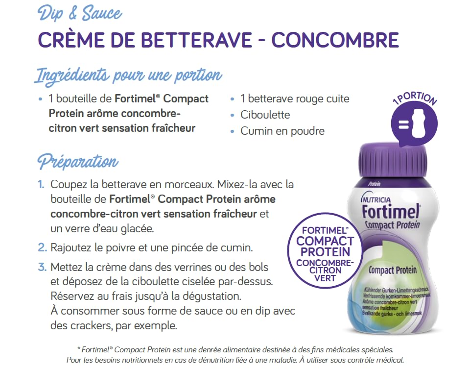 Fortimel Protein Sensation Fraîcheur Concombre-Citron Vert